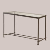 6051-C Iron & Glass  Console
