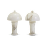 VL-152 Pair of Alabaster Table Lamps