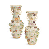 AA-181 Pair of Jacob Petit Porcelain Vases
