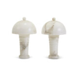 VL-152 Pair of Alabaster Table Lamps