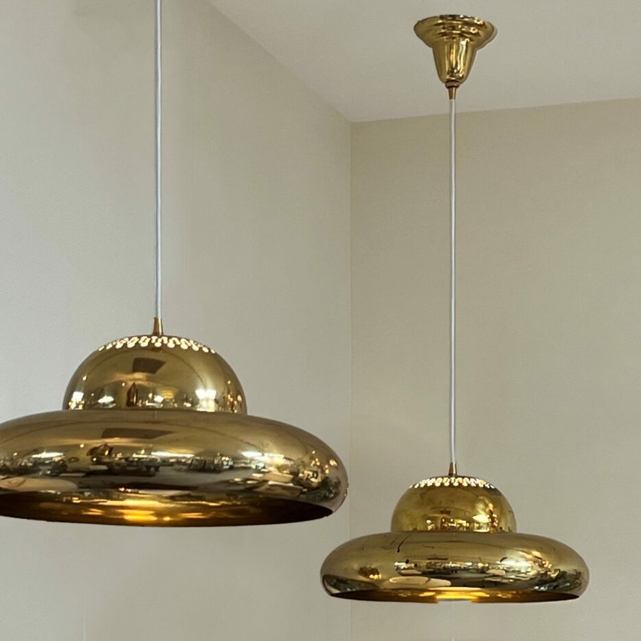 VL-145 Afra & Tobia Scarpa Brass Pendant, Quantity (2) available